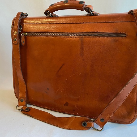 I MEDICI Firenzi Italian leather briefcase messenger bag - Picture 6 of 16